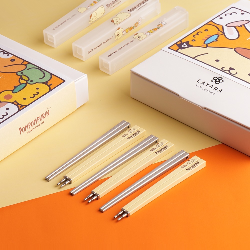 布丁狗-聯名款 零接觸隨身筷子 摺疊筷 隨身餐具 便攜式筷子 餐具禮物 交換禮物-細節圖7