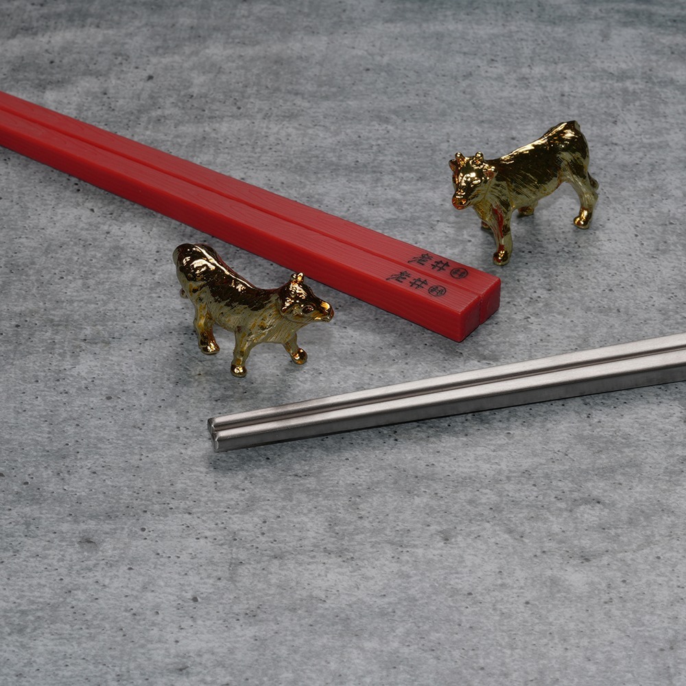 【台灣第一筷】夫妻筷/夫婦箸 金牛款~情人節 新婚 結婚 禮物(含餐飲集團$100現金折價卷)-細節圖9