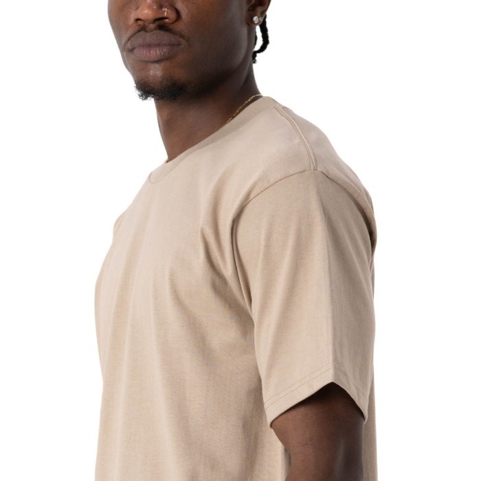 Pro Club 美製 短袖 卡其色 素T Heavyweight 6.5oz 美國高磅街頭嘻御用款 台灣公司貨-細節圖3