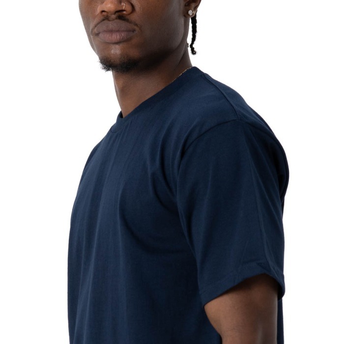 Pro Club 美製 短袖 海軍藍 素T Heavyweight 6.5oz 美國高磅街頭嘻御用款 台灣公司貨-細節圖3