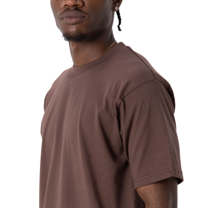 Pro Club 美製 短袖 棕色 素T Heavyweight 6.5oz 美國高磅街頭嘻御用款 台灣公司貨-細節圖3