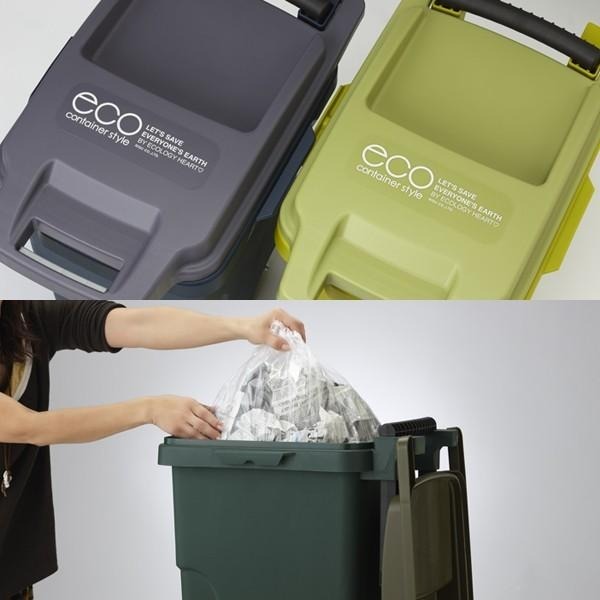 日本RISU｜eco container機能型戶外拉桿防臭垃圾桶 45L-細節圖4
