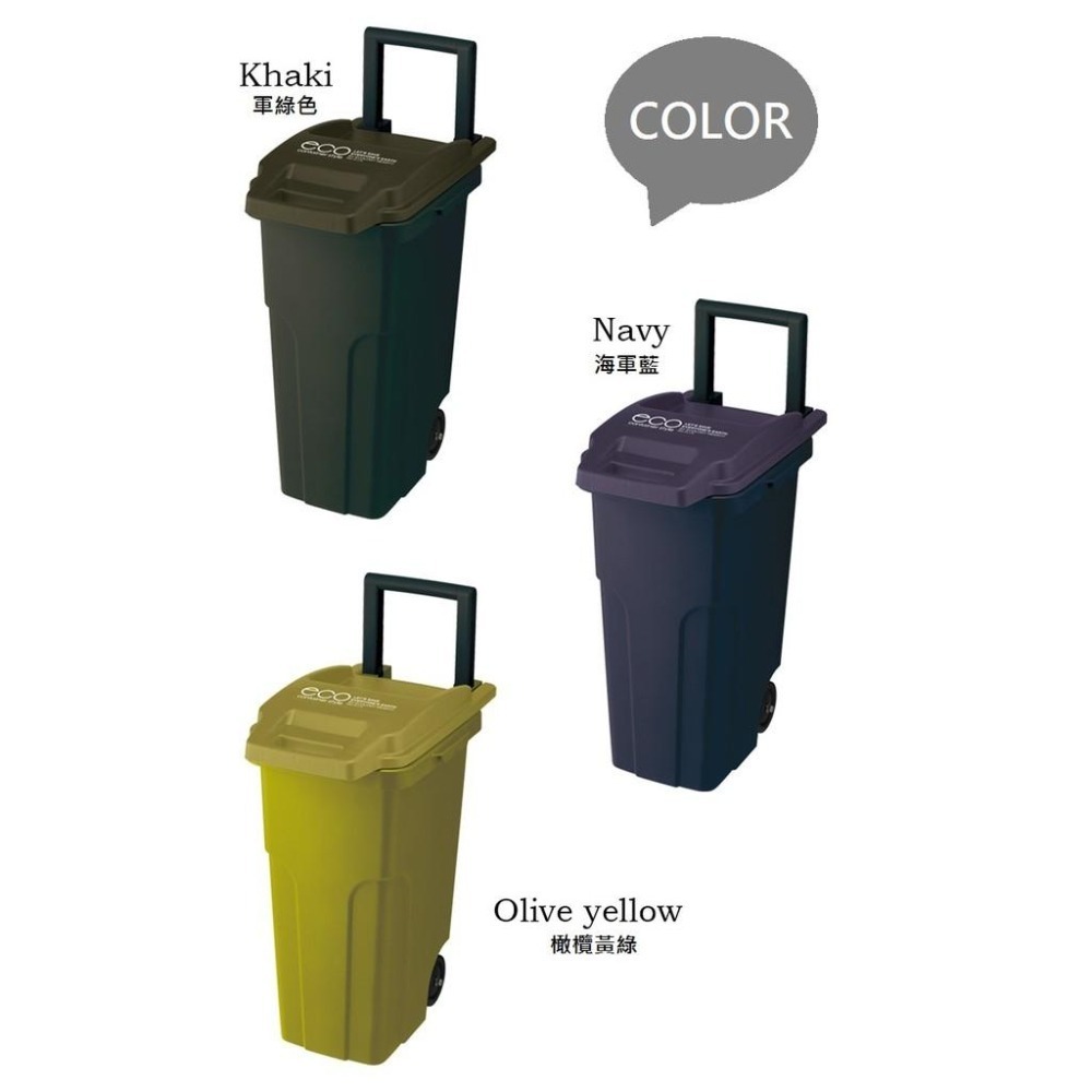 日本RISU｜eco container機能型戶外拉桿防臭垃圾桶 45L-細節圖9