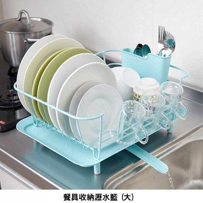 日本RISU｜LIBERALISTA 餐具收納瀝水籃 (大)-細節圖2