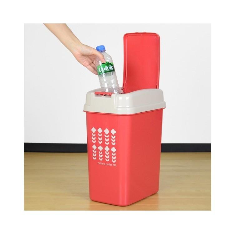 平和工業｜natura pallet 按壓式垃圾桶18L - 三色(*購買2個以上請選宅配*)-細節圖3