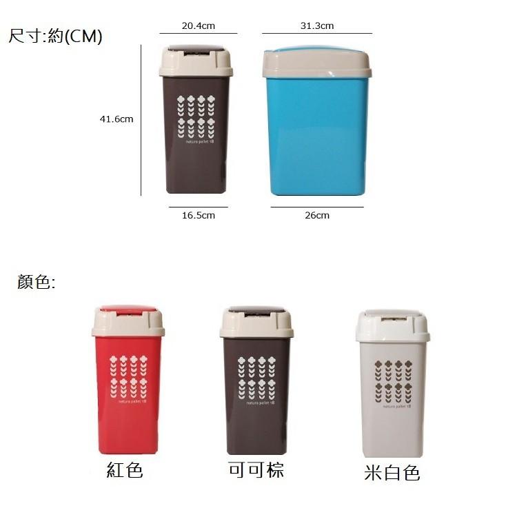 平和工業｜natura pallet 按壓式垃圾桶18L - 三色(*購買2個以上請選宅配*)-細節圖5