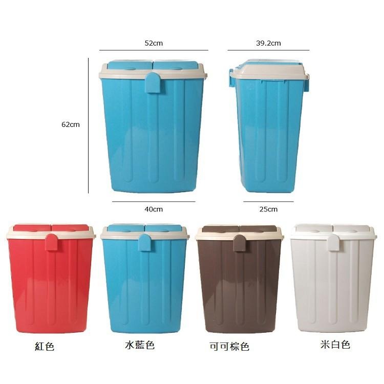 平和工業｜二分類掀蓋式垃圾桶75L-細節圖5