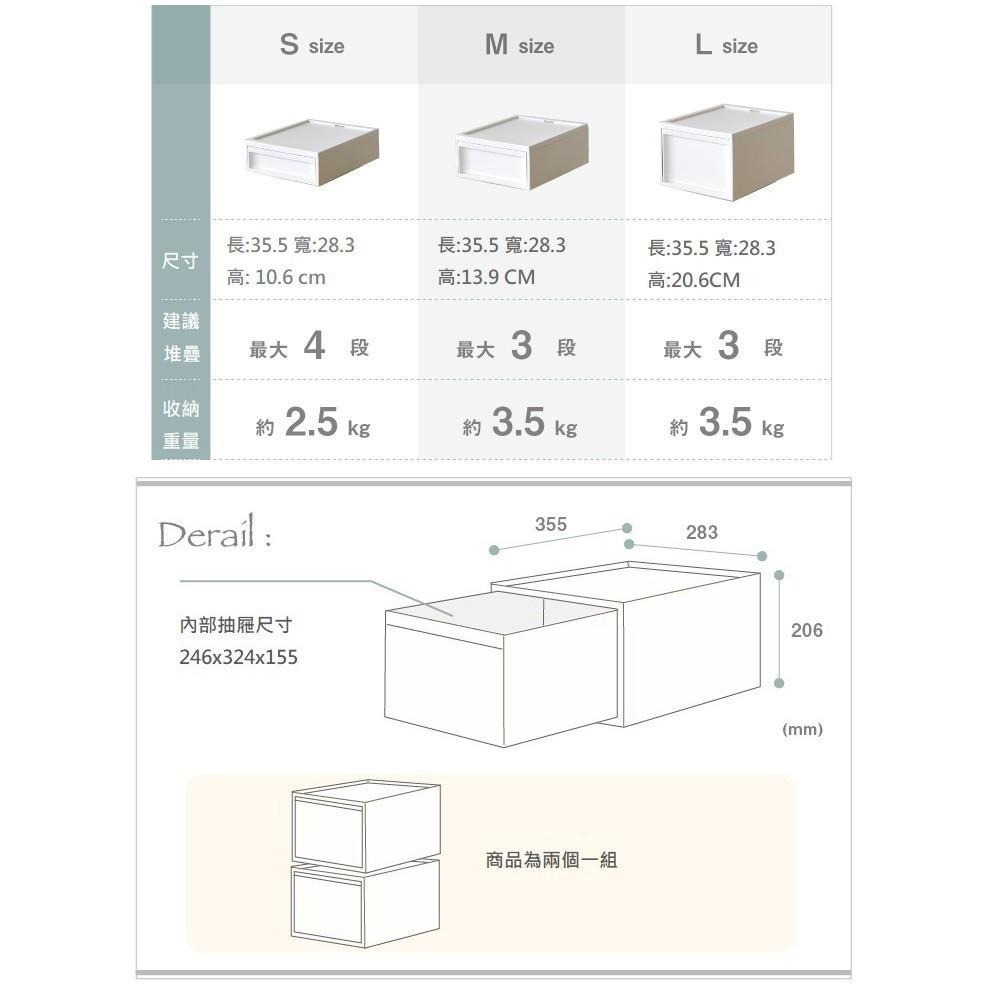 日本RISU｜北歐風堆疊抽屜櫃組 收納箱 L-細節圖9