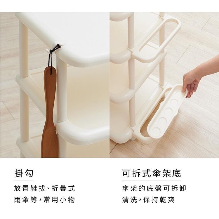 日本Like-it｜(窄版)五層鞋櫃附傘架-細節圖3