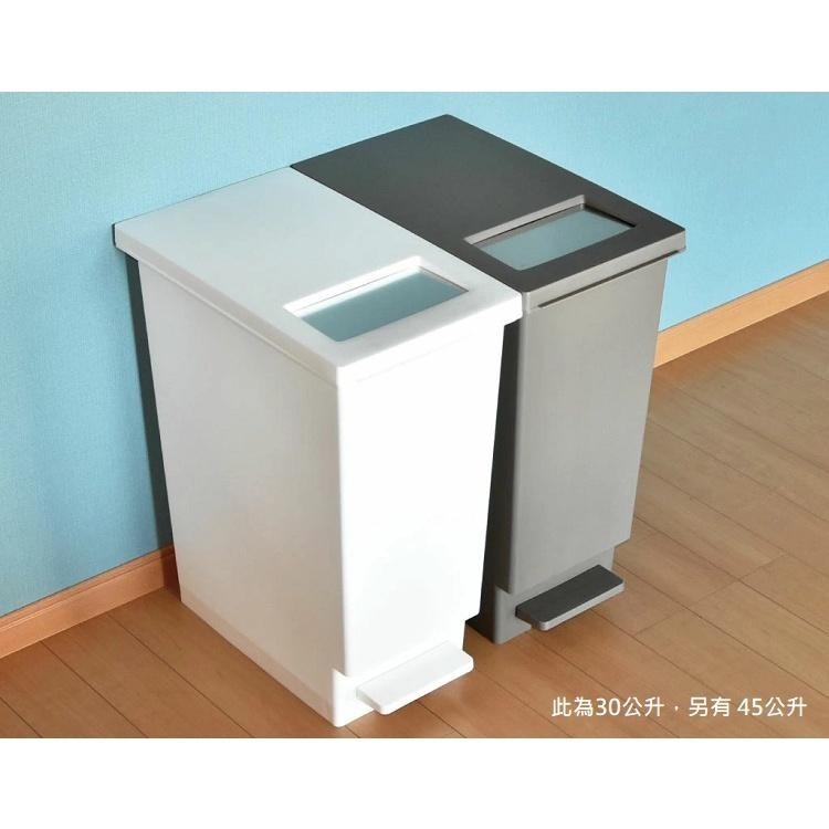 日本TONBO｜UNEED系列推蓋踩踏雙用型垃圾桶30L-細節圖2