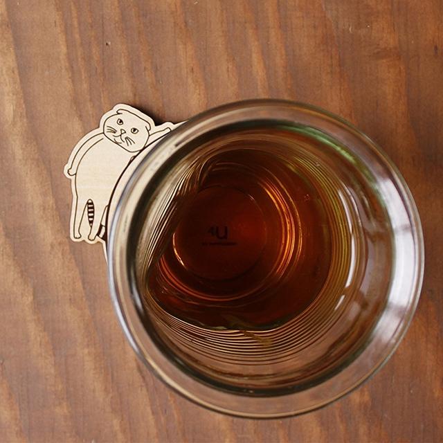 日本yamato japan｜純手工木製貓咪造型杯墊-細節圖3