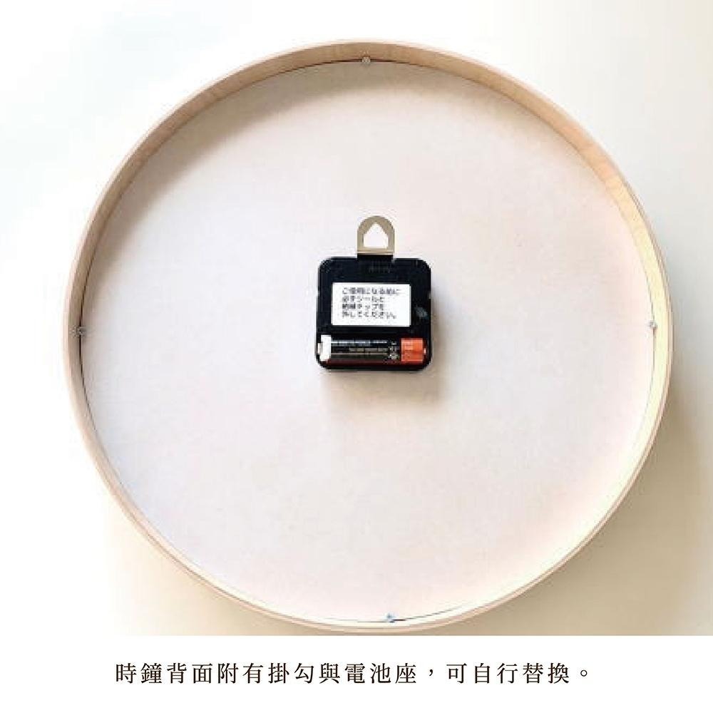 日本yamato japan｜純手工木製 FULLMOON 靜音時鐘-細節圖3