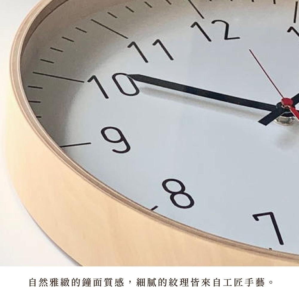 日本yamato japan｜純手工木製 FULLMOON 靜音時鐘-細節圖5