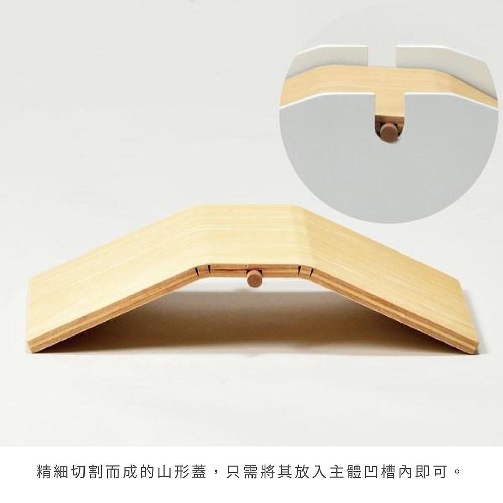 日本 yamato Arrows W 木製北歐風格擺動式圾桶15L-細節圖3