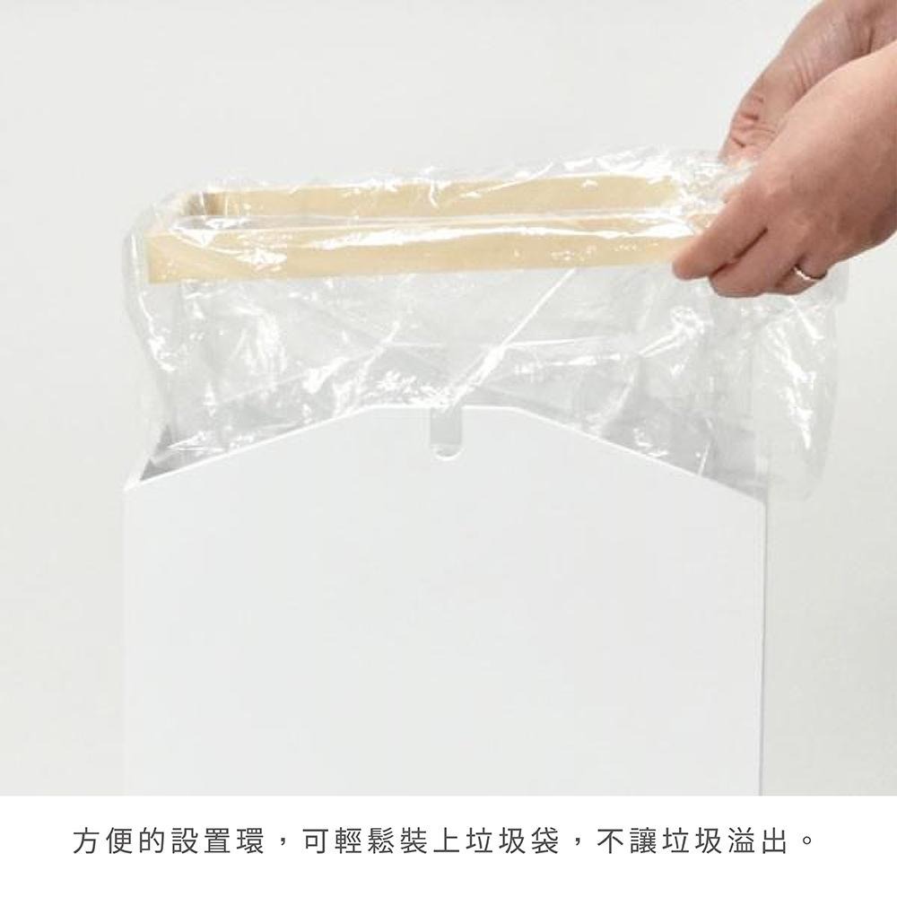 日本 yamato Arrows W 木製北歐風格擺動式圾桶15L-細節圖5