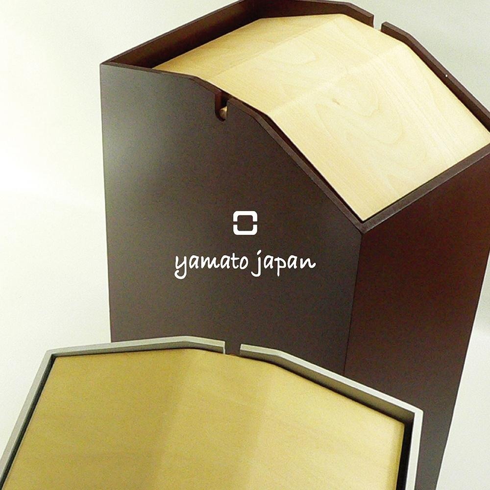 日本 yamato Arrows W 木製北歐風格擺動式圾桶15L-細節圖6