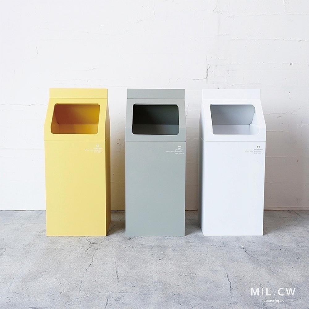 日本 yamato MIL.CW 北歐風格大開口木製垃圾桶 7.8L-細節圖2