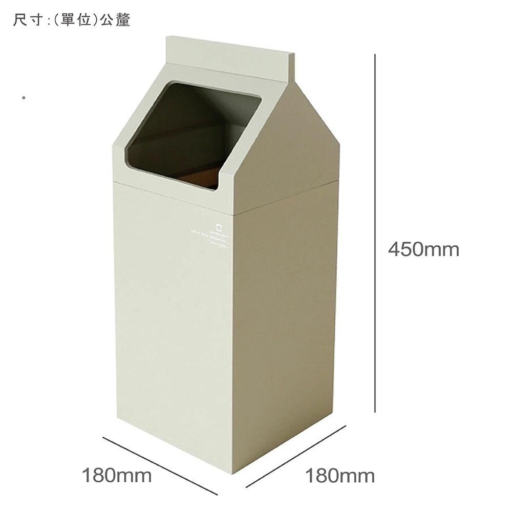 日本 yamato MIL.CW 北歐風格大開口木製垃圾桶 7.8L-細節圖7