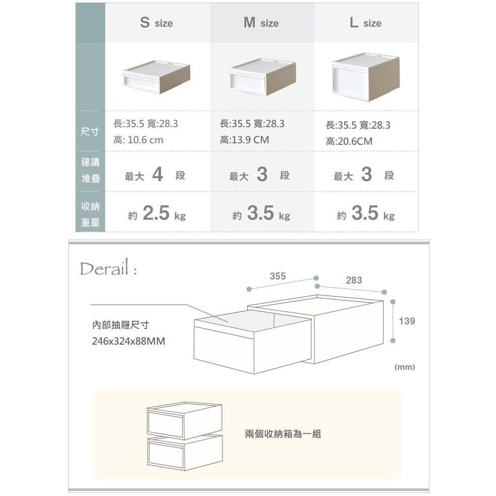 日本RISU｜北歐風堆疊抽屜櫃組 收納箱 M-細節圖9