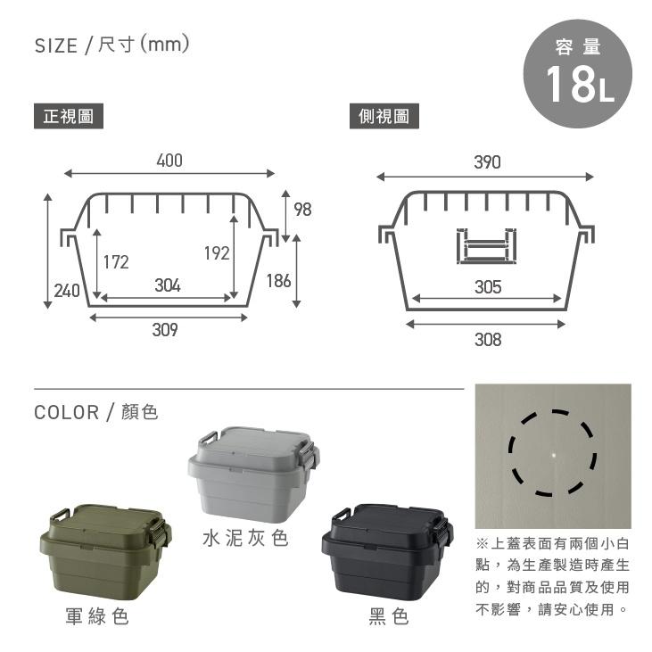 【二代矮款】日本RISU｜TRUNK CARGO可堆疊多功能耐重收納箱30S-細節圖2