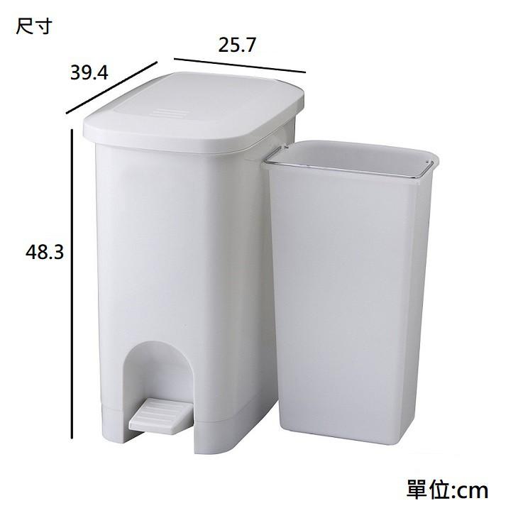 日本RISU｜(H&H系列)二分類防水垃圾桶 25L-細節圖5