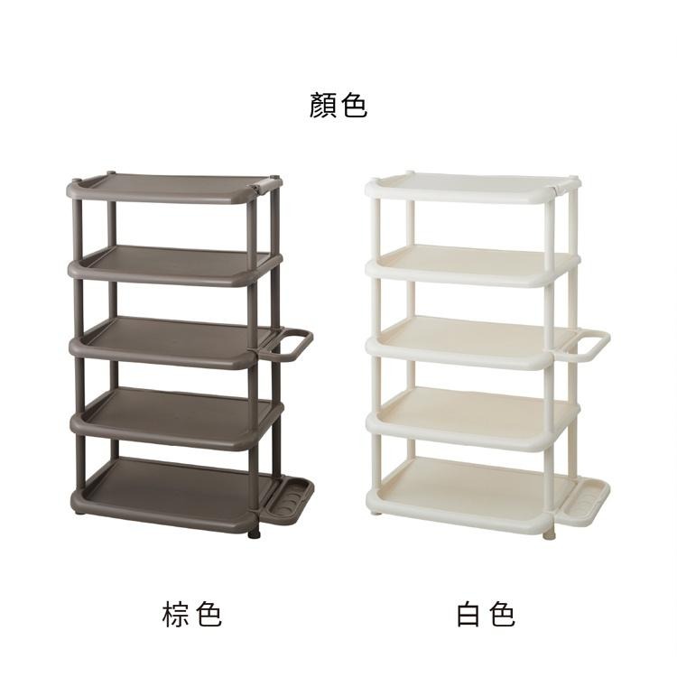 日本Like-it｜(寬版)五層鞋櫃附傘架-細節圖5