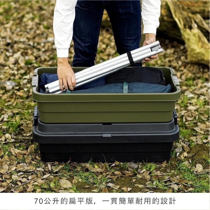 【二代矮款】日本RISU｜TRUNK CARGO 可堆疊多功能耐重收納箱70S-細節圖3