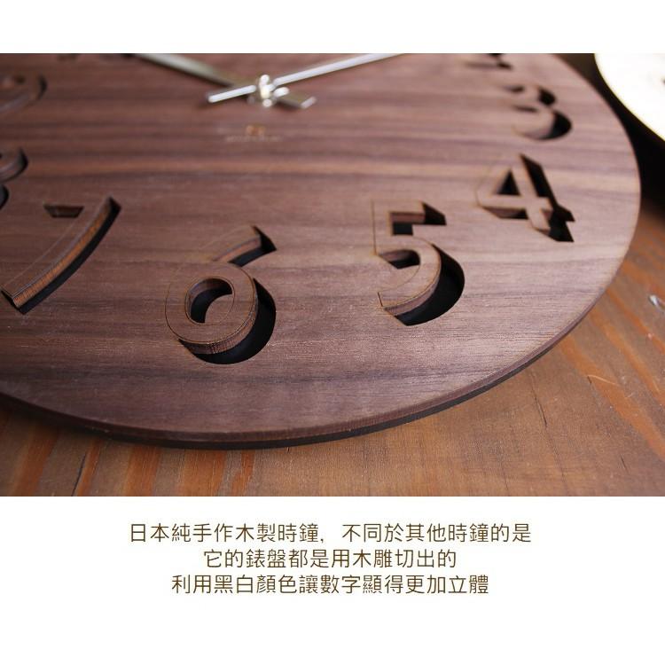 日本yamato japan｜BLOCK純手工木製立體壁掛時鐘-細節圖3