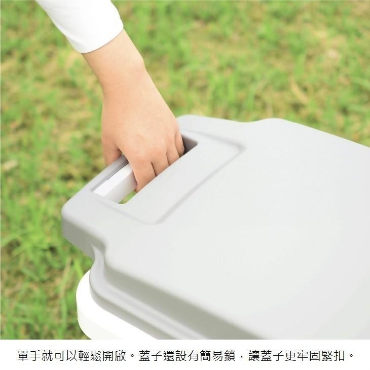 日本RISU｜掀蓋式抗菌防臭連結垃圾桶33L-細節圖7