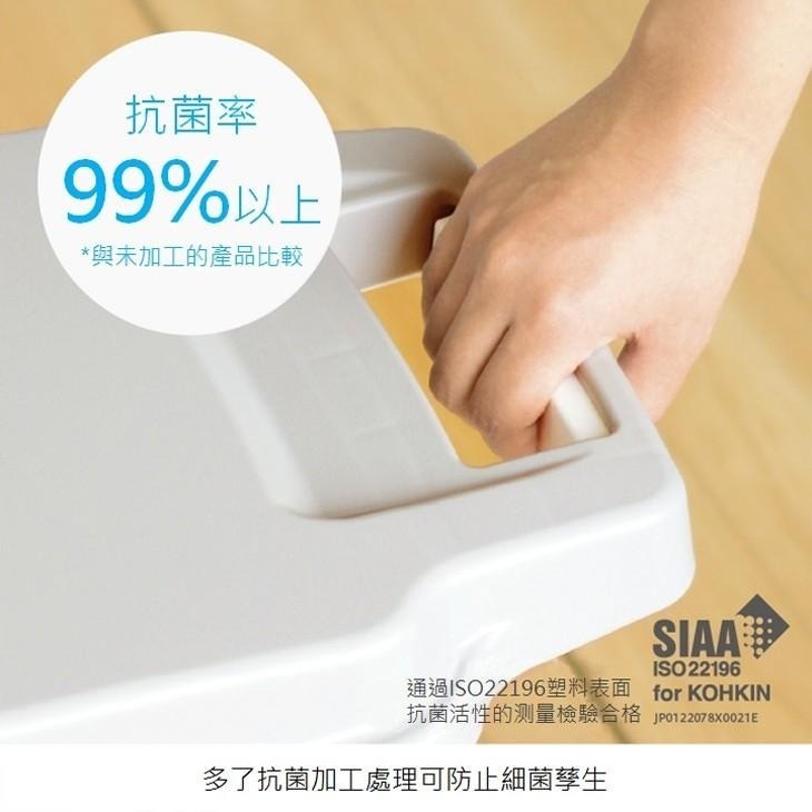 日本RISU｜掀蓋式抗菌防臭連結垃圾桶33L-細節圖8