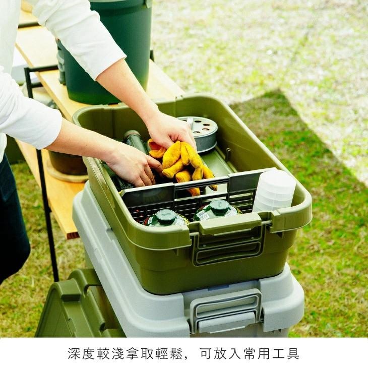 【二代矮款】日本RISU｜TRUNK CARGO 可堆疊多功能耐重收納箱50S-細節圖5