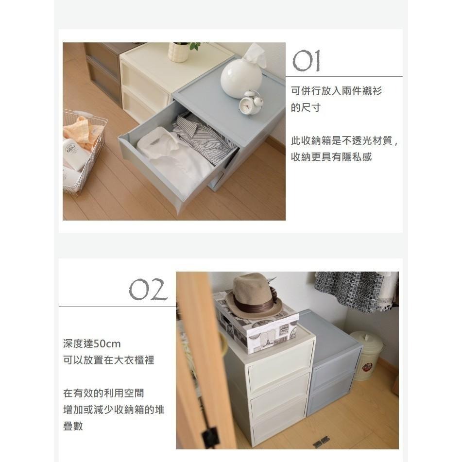 日本RISU｜北歐風堆疊抽屜櫃組 收納箱(加大版) M-細節圖4