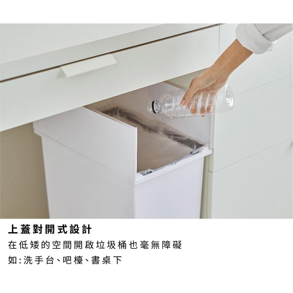 日本RISU｜H&H系列踩踏對開分類垃圾桶 20L-細節圖2