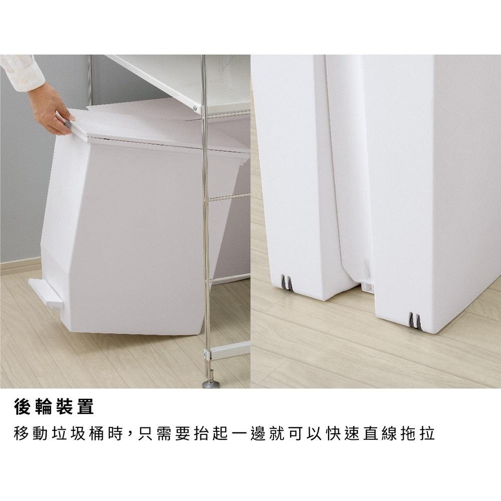 日本RISU｜H&H系列踩踏對開分類垃圾桶 20L-細節圖4