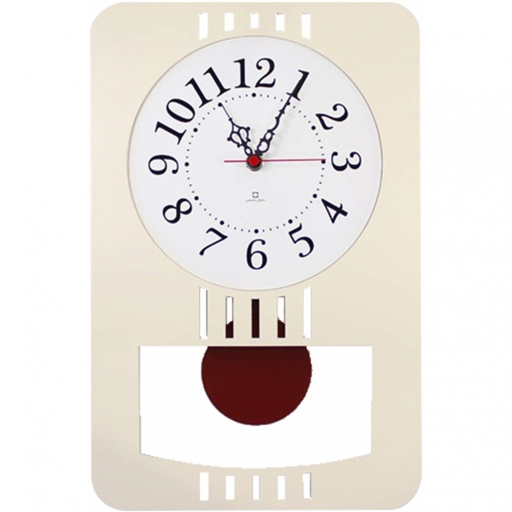 日本yamato japan｜Retro modern純手工木製復古摩登擺動時鐘-規格圖5