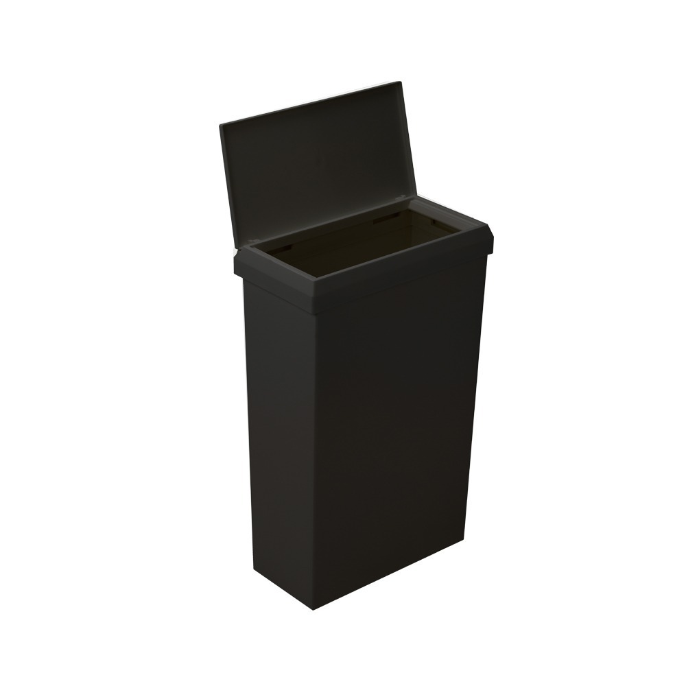 日本RISU｜SOLOW 抗菌窄款掀蓋垃圾桶 40L-規格圖11