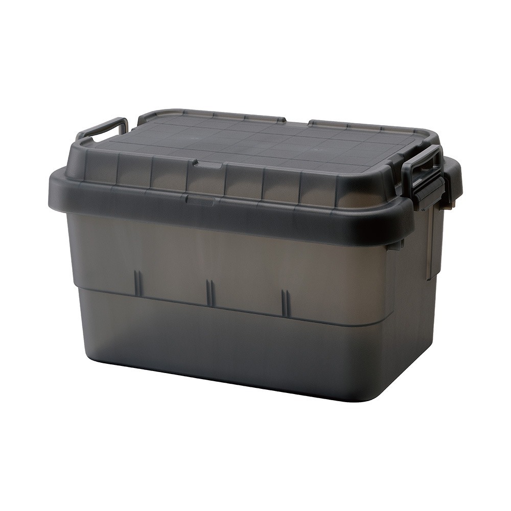 日本RISU｜【二代】TRUNK CARGO 可堆疊多功能耐重收納箱50L(半透明)-細節圖3