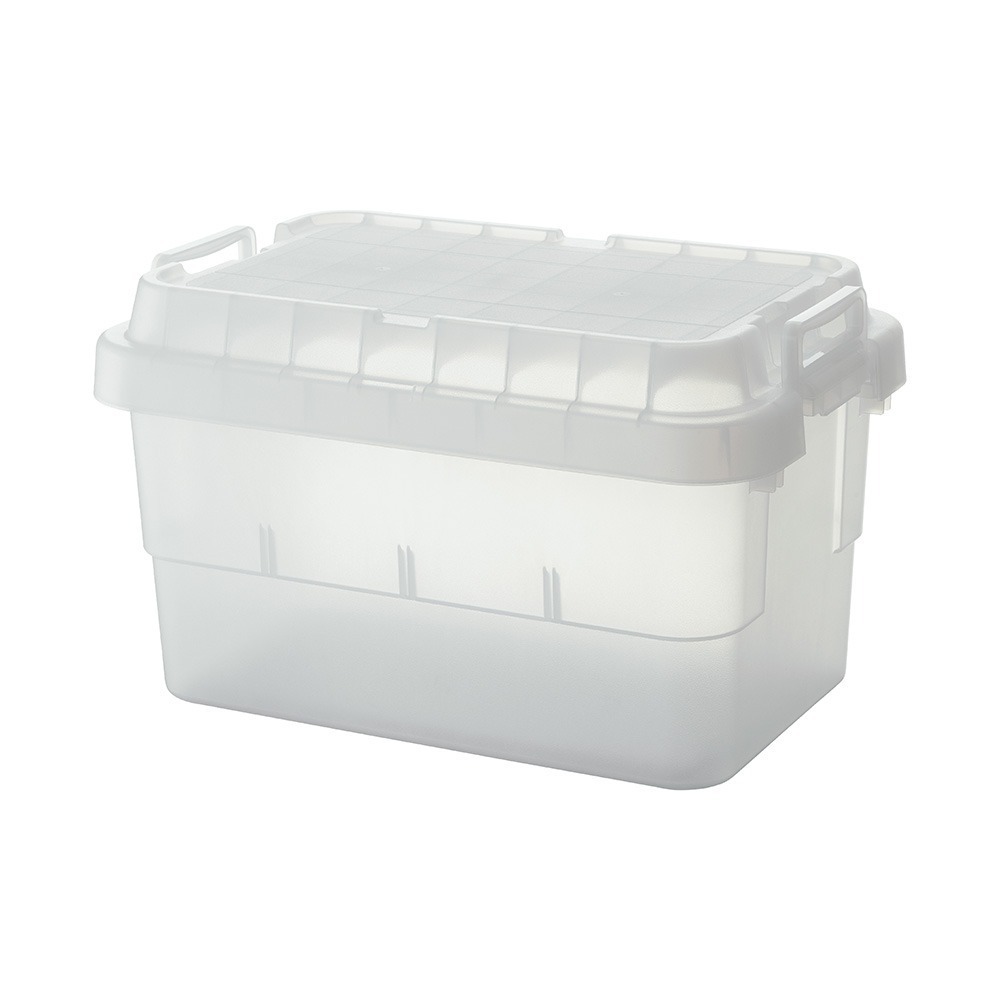 日本RISU｜【二代】TRUNK CARGO 可堆疊多功能耐重收納箱50L(半透明)-規格圖4
