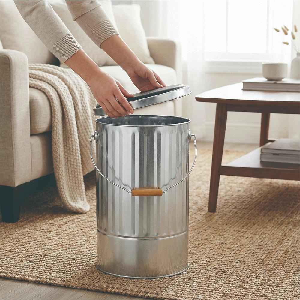 日本 OBAKETSU｜凳子儲物桶 L 收納 餐廳椅子 工業風-細節圖3