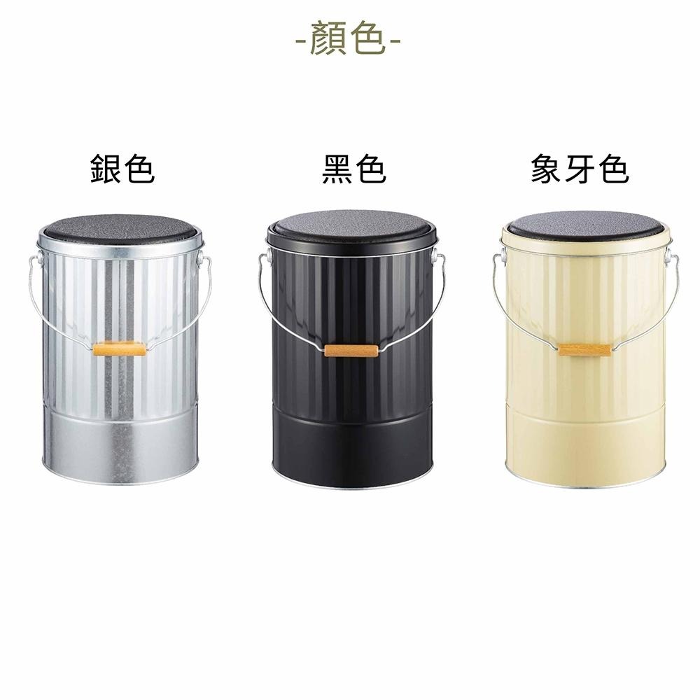 日本 OBAKETSU｜凳子儲物桶 L 收納 餐廳椅子 工業風-細節圖6