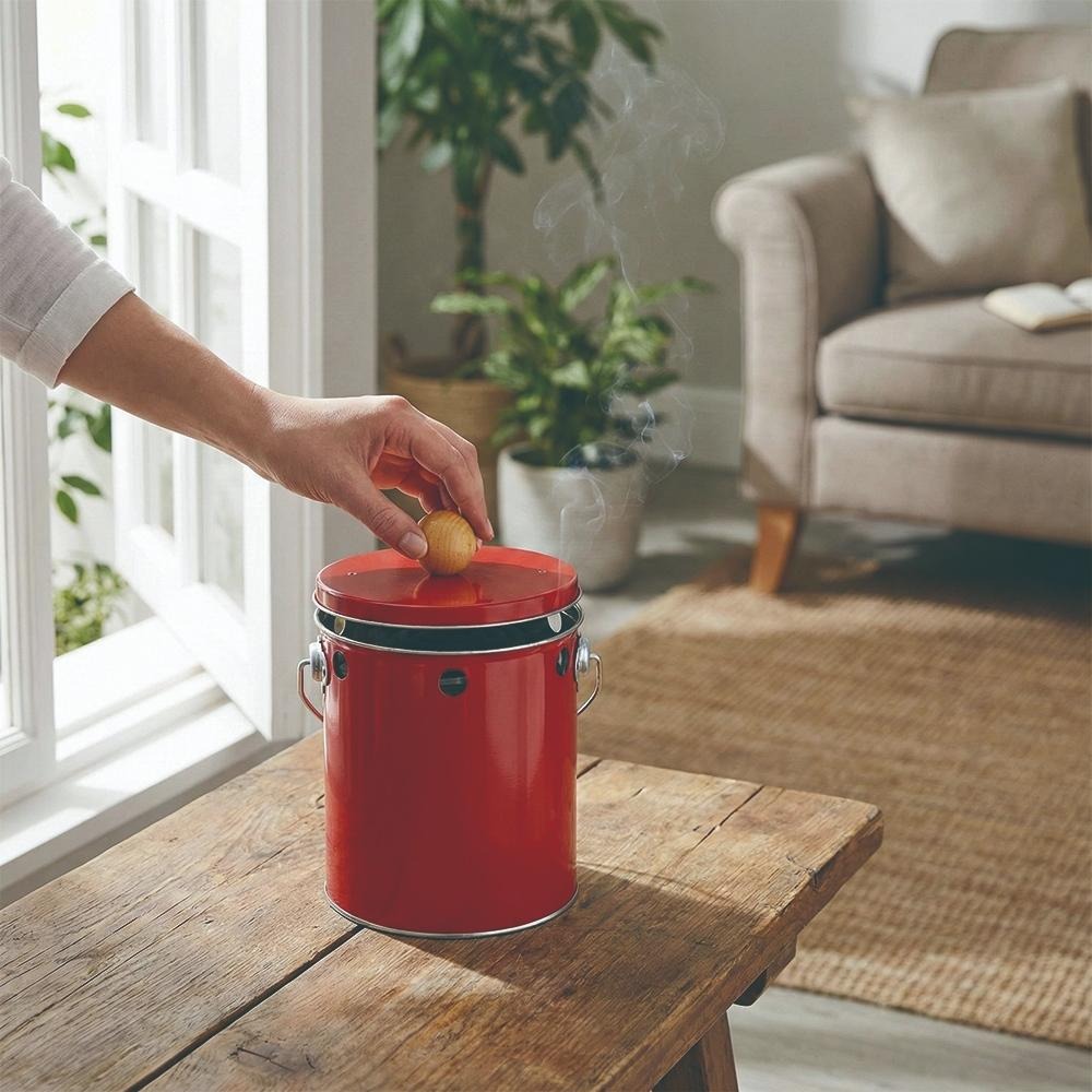 日本 OBAKETSU｜手工製蚊香桶(大) 復古工業質感 露營蚊香罐 露營防蚊 戶外驅蟲 蚊香桶-細節圖6