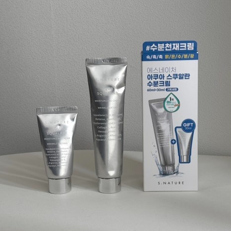 SNATURE｜角鯊烷高效保濕霜 60+30ml 水潤 保水 水潤 溫和 健康 純淨 糖分｜smnida美妝｜-細節圖2