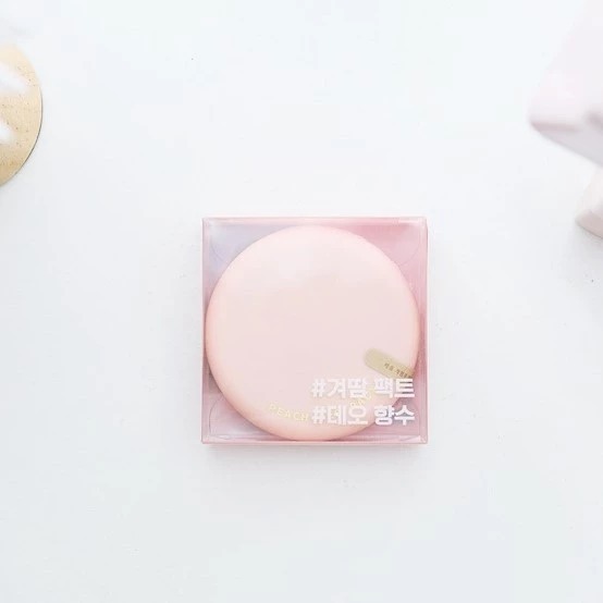 SO NATURAL｜蜜桃爽身粉餅 爽身蜜粉 蜜桃芳香 提亮 光滑 汗臭味out 韓國人氣品牌｜smnida美妝｜-細節圖2