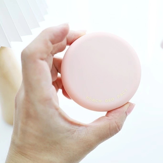 SO NATURAL｜蜜桃爽身粉餅 爽身蜜粉 蜜桃芳香 提亮 光滑 汗臭味out 韓國人氣品牌｜smnida美妝｜-細節圖4