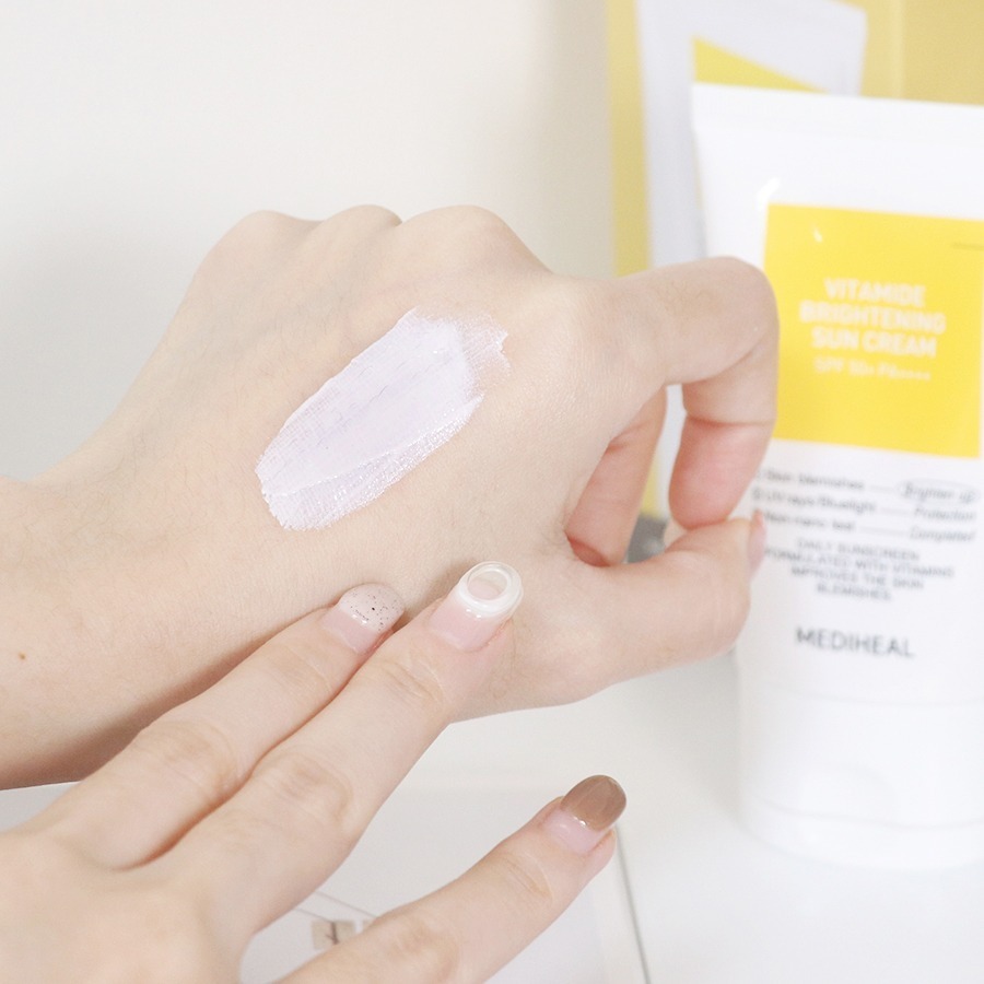 MEDIHEAL 美迪惠爾｜維他命C亮白防曬霜1+1 改善瑕疵 自然色調 低敏防曬霜｜smnida美妝｜-細節圖6