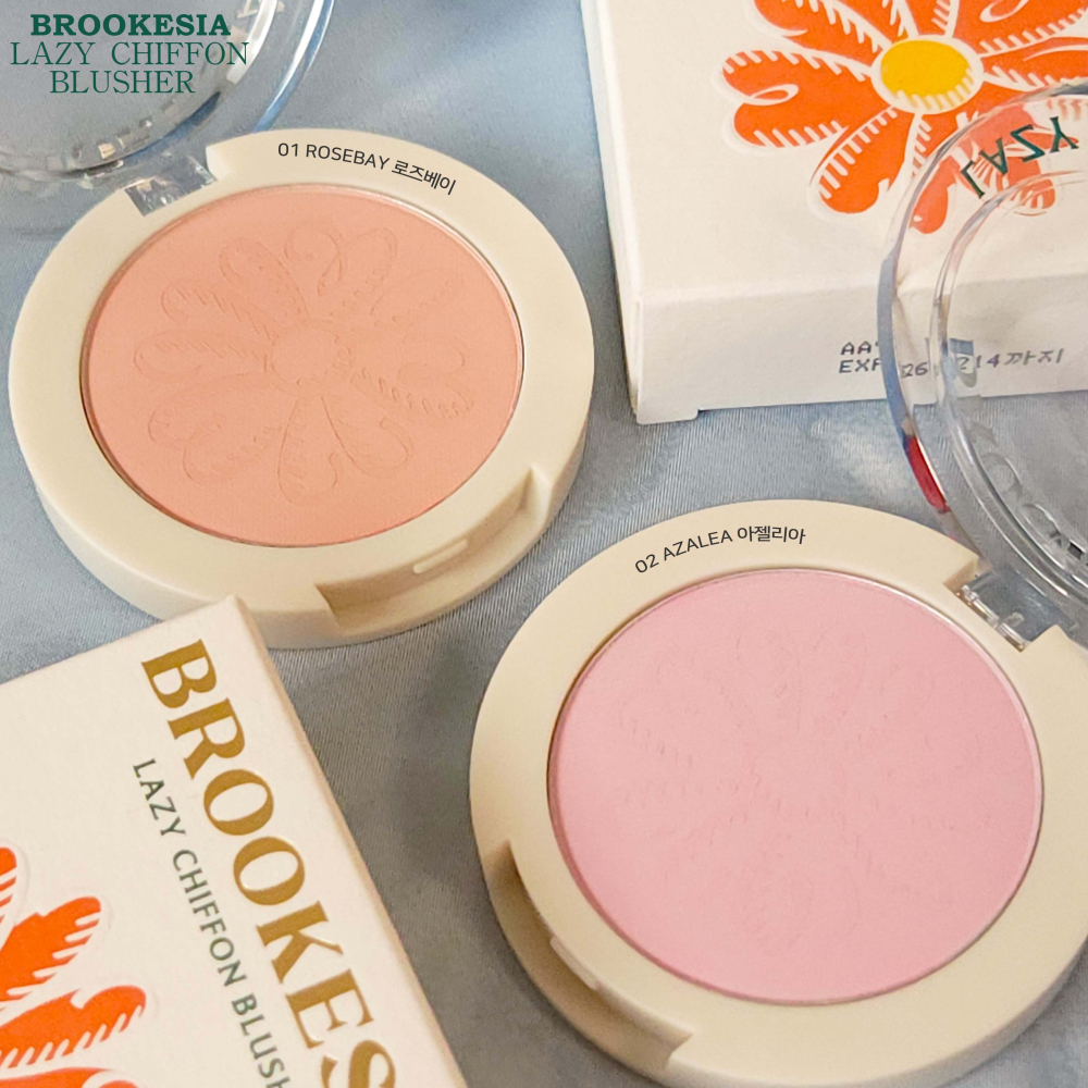 BROOKESIA｜純素春日雪紡腮紅 小花腮紅 霧面 單色 顯色腮紅 韓國腮紅 純素彩妝 韓國純素｜smnida美妝｜-細節圖4