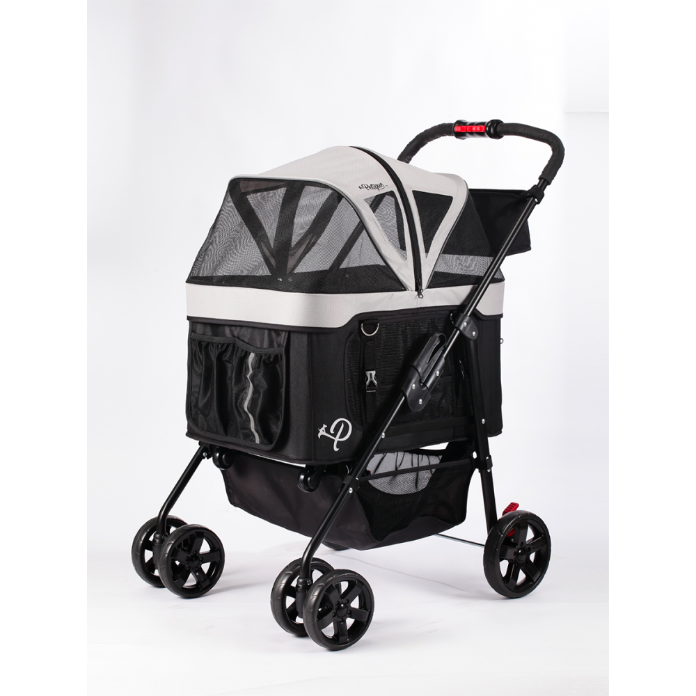 💥 超值下殺！【四合一多功能】高鐵小巴 🚄 分離式寵物推車（灰）  🐶🐱 超值特惠，搶購中！-細節圖4