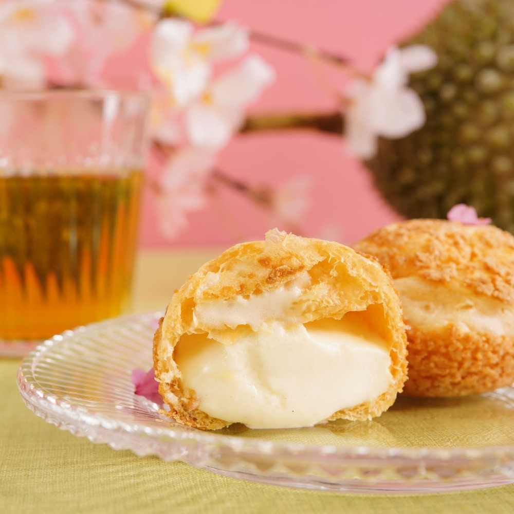 🧁爆香濃郁！貓山王榴槤泡芙 40g/顆｜台灣製造x馬來西亞頂級榴槤-細節圖3