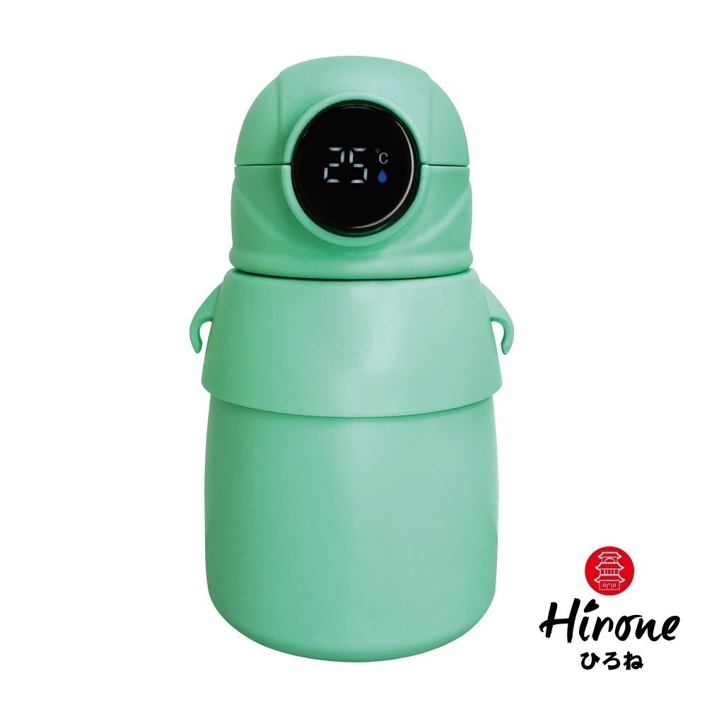 隨行溫暖每一刻！✨【日本Hirone】316不鏽鋼顯溫保溫杯400ml(附背帶)✨-細節圖2