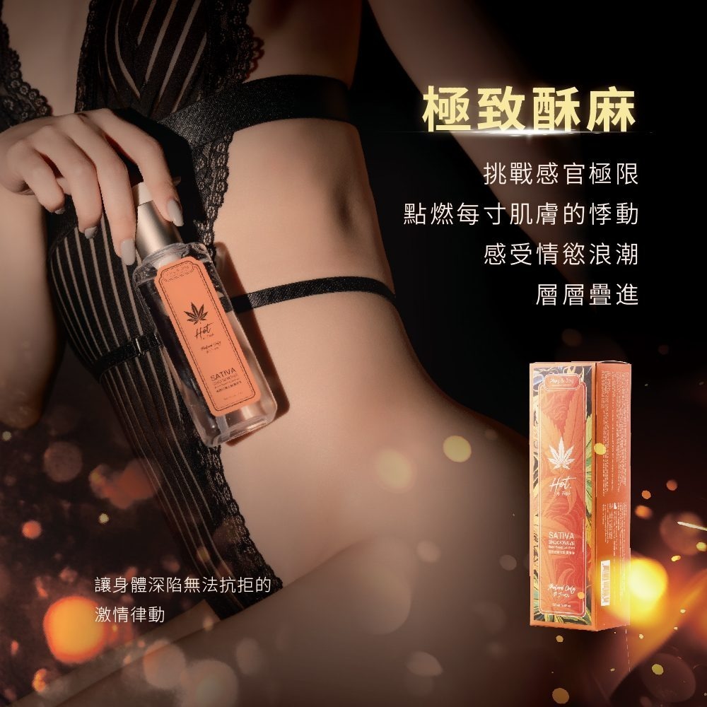 💥【Play&Joy】Sativa極熱狂潮太麻潤滑液｜天然大麻籽油潤滑，激發你的無限慾望 100ml/150ml-細節圖3